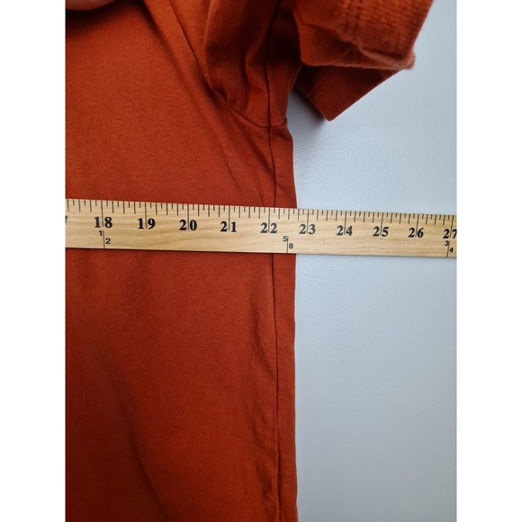 Savage X Fenty Men's Grille Graphic Heavy Jersey L Tee Orange Cotton Crew‎ Shirt - Picture 6 of 9